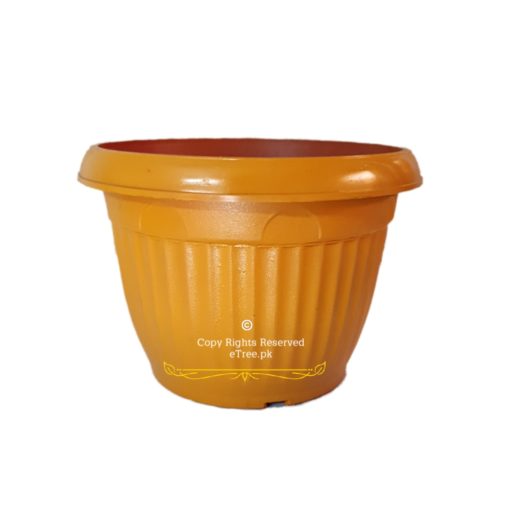 Yellow Plastic Pot